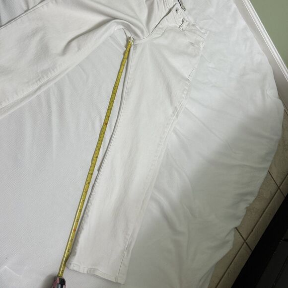 Levis 512 Perfectly Slimming Straight Leg Womens 8P Jeans White - Picture 6 of 6